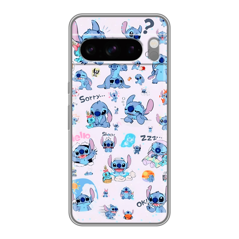 Силиконовый чехол на Google Pixel 8 Pro с принтом Лило и Стич Силиконовый чехол на Google Pixel 8 Pro с принтом Лило и Стич