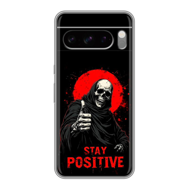 Силиконовый чехол на Google Pixel 8 Pro с принтом смешной скелет Силиконовый чехол на Google Pixel 8 Pro с принтом смешной скелет