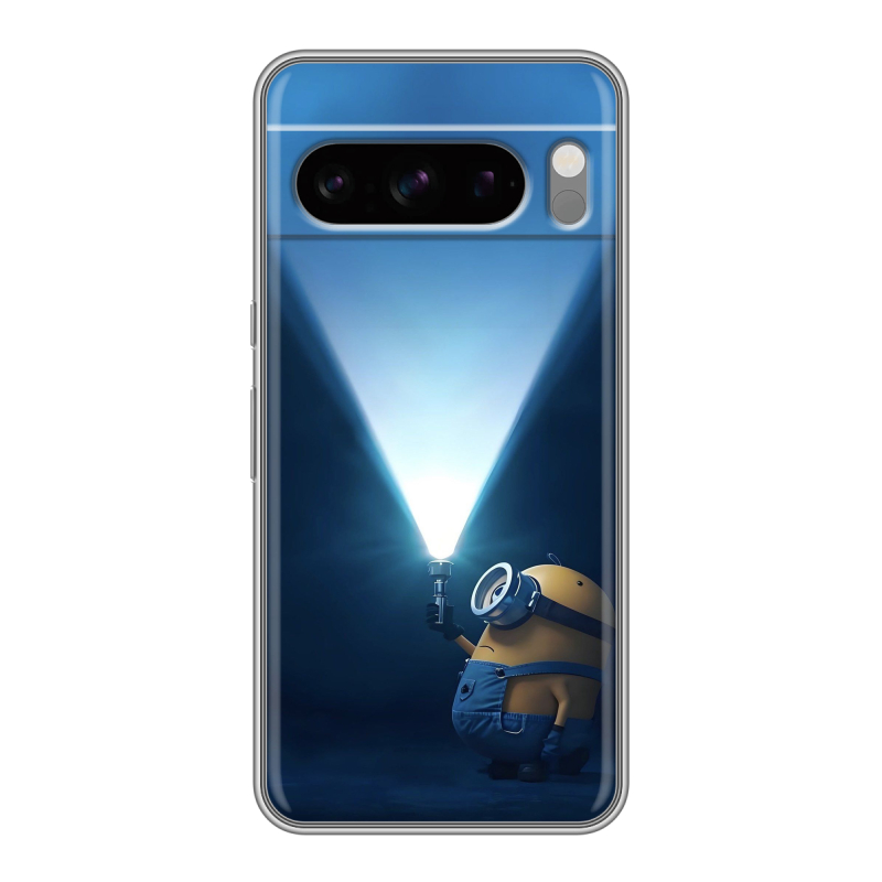 Силиконовый чехол на Google Pixel 8 Pro с принтом Миньоны Силиконовый чехол на Google Pixel 8 Pro с принтом Миньоны