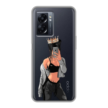 Силиконовый чехол на OPPO A57 5G с принтом Женские принты Силиконовый чехол на OPPO A57 5G с принтом Женские принты
