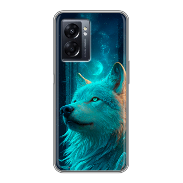 Силиконовый чехол на OPPO A57 5G с принтом бабочки саккура