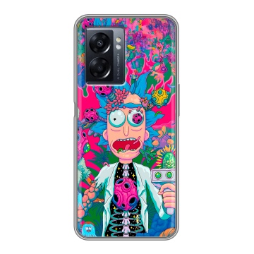 Силиконовый чехол на OPPO A57 5G с принтом Рик и Морти Rick Morty Силиконовый чехол на OPPO A57 5G с принтом Рик и Морти Rick Morty
