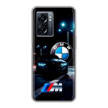 Силиконовый чехол на OPPO A57 5G с принтом БМВ BMW Силиконовый чехол на OPPO A57 5G с принтом БМВ BMW