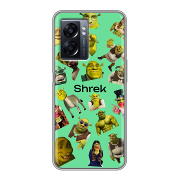 Силиконовый чехол на OPPO A57 5G с принтом Шрек Shrek