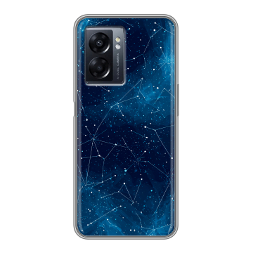 Силиконовый чехол на OPPO A57 5G с принтом Космос звезды