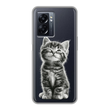 Силиконовый чехол на OPPO A57 5G с принтом Котенок Силиконовый чехол на OPPO A57 5G с принтом Котенок