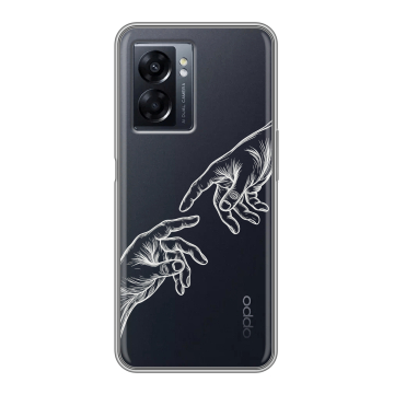 Силиконовый чехол на OPPO A57 5G с принтом Сотворение мира