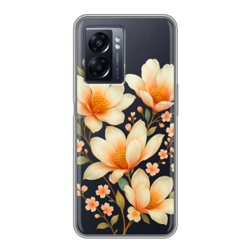 Силиконовый чехол на OPPO A57 5G с принтом Цветы