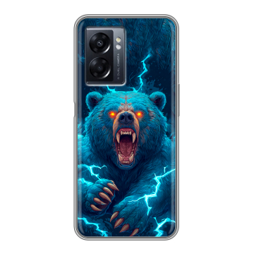 Силиконовый чехол на OPPO A57 5G с принтом Медведь