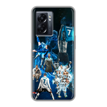 Силиконовый чехол на OPPO A57 5G с принтом Реал Роналдо Силиконовый чехол на OPPO A57 5G с принтом Реал Роналдо