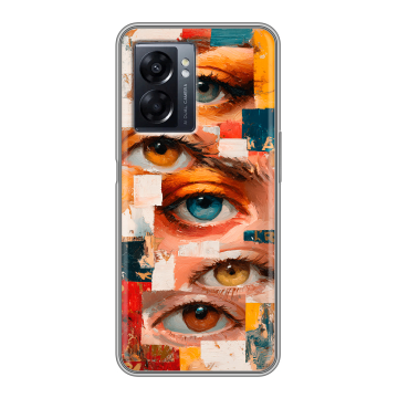 Силиконовый чехол на OPPO A57 5G с принтом Модный принт
