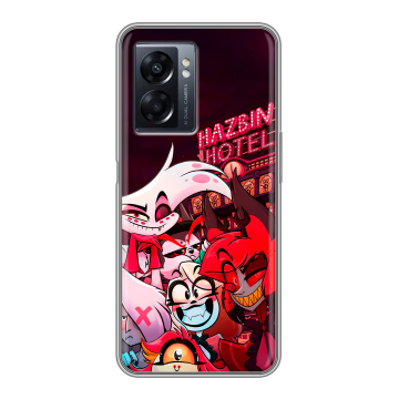 Силиконовый чехол на OPPO A57 5G с принтом Hazbin Hotel Отель Хазбин Силиконовый чехол на OPPO A57 5G с принтом Hazbin Hotel Отель Хазбин