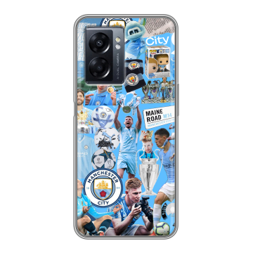 Силиконовый чехол на OPPO A57 5G с принтом Man City Манчестер Сити