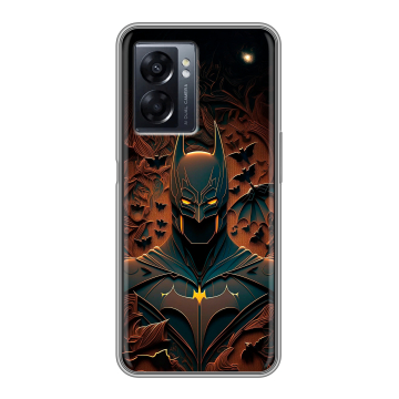 Силиконовый чехол на OPPO A57 5G с принтом Batman Бэтмен