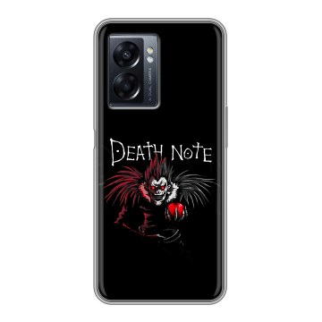 Силиконовый чехол на OPPO A57 5G с принтом Death note Тетрадь смерти Силиконовый чехол на OPPO A57 5G с принтом Death note Тетрадь смерти