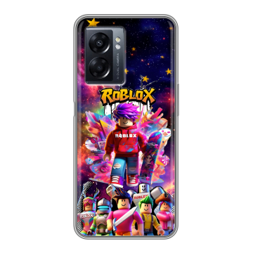 Силиконовый чехол на OPPO A57 5G с принтом Roblox Роблокс Силиконовый чехол на OPPO A57 5G с принтом Roblox Роблокс