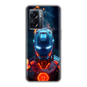 Силиконовый чехол на OPPO A57 5G с принтом IronMan Железный человек