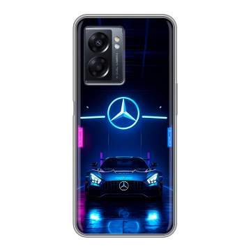 Силиконовый чехол на OPPO A57 5G с принтом Mercedes Мерседес Силиконовый чехол на OPPO A57 5G с принтом Mercedes Мерседес