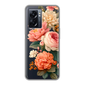 Силиконовый чехол на OPPO A57 5G с принтом цветы