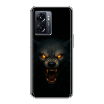 Силиконовый чехол на OPPO A57 5G с принтом Волк