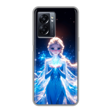 Силиконовый чехол на OPPO A57 5G с принтом Холодное сердце Frozen Силиконовый чехол на OPPO A57 5G с принтом Холодное сердце Frozen