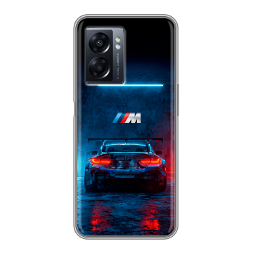 Силиконовый чехол на OPPO A57 5G с принтом BMW БМВ Силиконовый чехол на OPPO A57 5G с принтом BMW БМВ