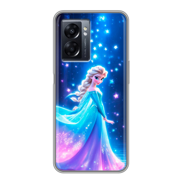 Силиконовый чехол на OPPO A57 5G с принтом Холодное сердце Frozen Силиконовый чехол на OPPO A57 5G с принтом Холодное сердце Frozen