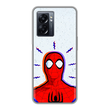 Силиконовый чехол на OPPO A57 5G с принтом Spiderman Человек паук