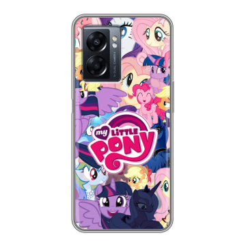 Силиконовый чехол на OPPO A57 5G с принтом My little pony Дружба чудо