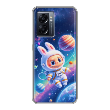 Силиконовый чехол на OPPO A57 5G с принтом Labubu Лабубу Силиконовый чехол на OPPO A57 5G с принтом Labubu Лабубу