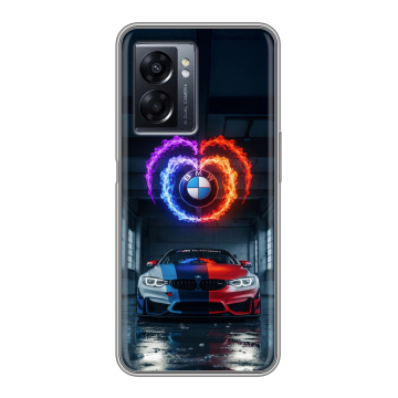 Силиконовый чехол на OPPO A57 5G с принтом BMW БМВ Силиконовый чехол на OPPO A57 5G с принтом BMW БМВ