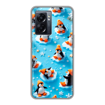 Силиконовый чехол на OPPO A57 5G с принтом Новый год
