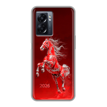 Силиконовый чехол на OPPO A57 5G с принтом Новый год