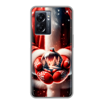 Силиконовый чехол на OPPO A57 5G с принтом Новый год