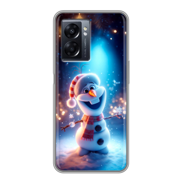 Силиконовый чехол на OPPO A57 5G с принтом Новый год