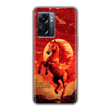 Силиконовый чехол на OPPO A57 5G с принтом Новый год