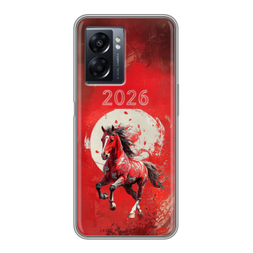 Силиконовый чехол на OPPO A57 5G с принтом Новый год