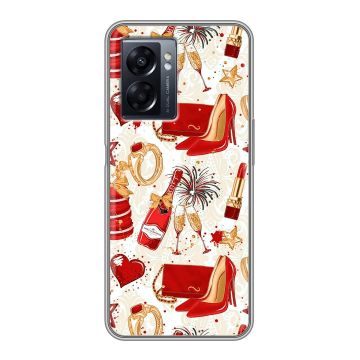 Силиконовый чехол на OPPO A57 5G с принтом Новый год