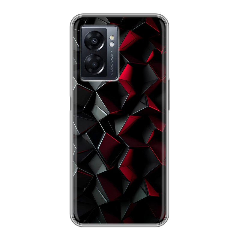 Силиконовый чехол на OPPO A57 5G с принтом Абстракция Силиконовый чехол на OPPO A57 5G с принтом Абстракция