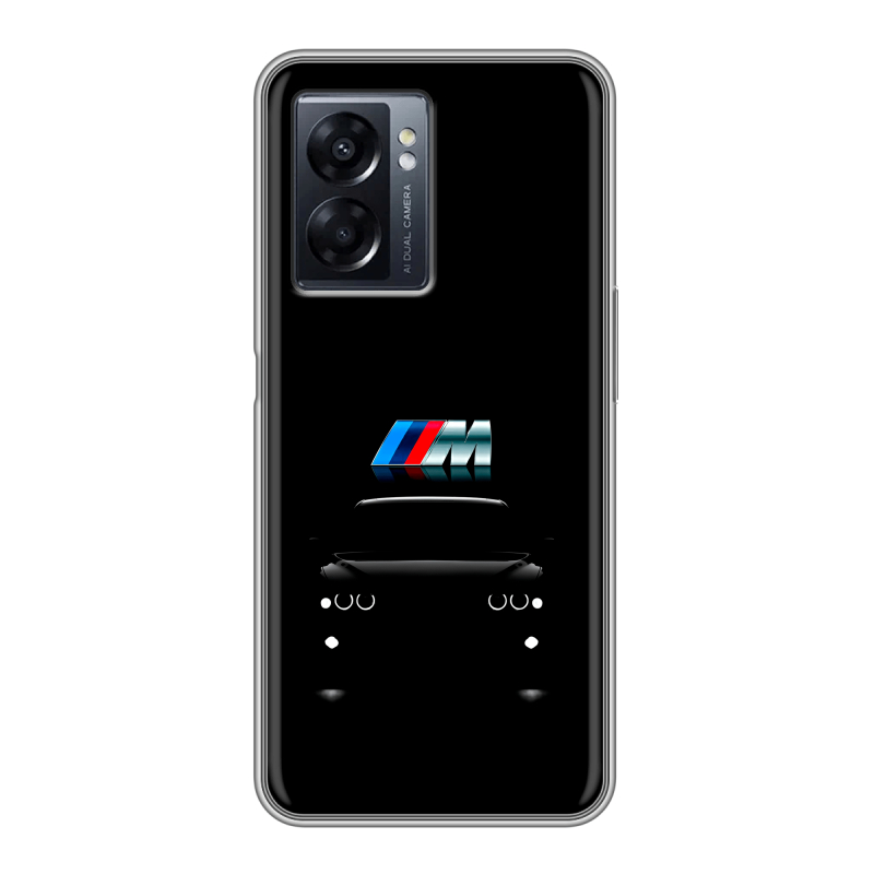 Силиконовый чехол на OPPO A57 5G с принтом БМВ BMW Силиконовый чехол на OPPO A57 5G с принтом БМВ BMW