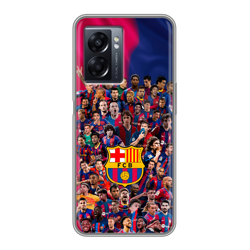 Силиконовый чехол на OPPO A57 5G с принтом Барселона Barcelona Силиконовый чехол на OPPO A57 5G с принтом Барселона Barcelona