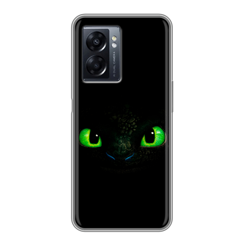 Силиконовый чехол на OPPO A57 5G с принтом Как приручить дракона Силиконовый чехол на OPPO A57 5G с принтом Как приручить дракона