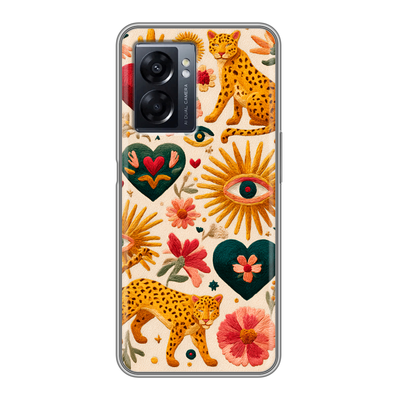 Силиконовый чехол на OPPO A57 5G с принтом Модный принт Силиконовый чехол на OPPO A57 5G с принтом Модный принт