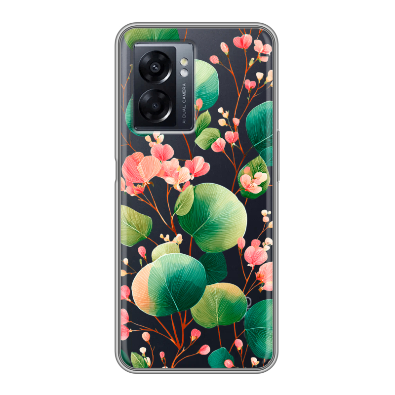 Силиконовый чехол на OPPO A57 5G с принтом женский Силиконовый чехол на OPPO A57 5G с принтом женский