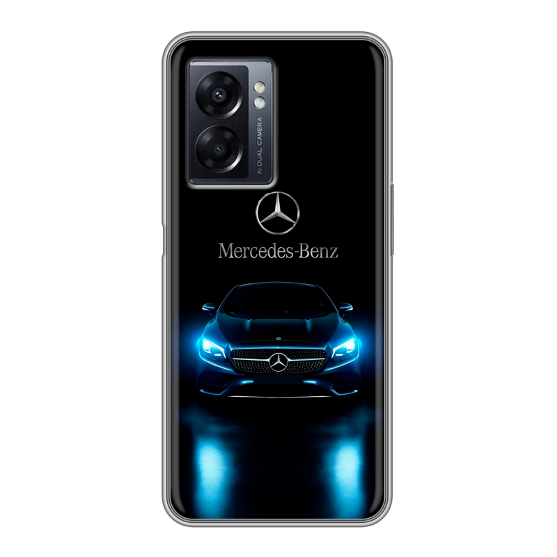 Силиконовый чехол на OPPO A57 5G с принтом Mercedes Мерседес Силиконовый чехол на OPPO A57 5G с принтом Mercedes Мерседес