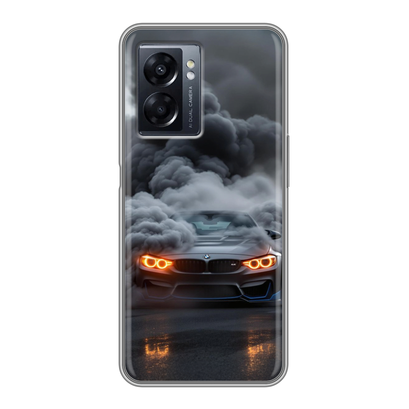 Силиконовый чехол на OPPO A57 5G с принтом BMW БМВ Силиконовый чехол на OPPO A57 5G с принтом BMW БМВ