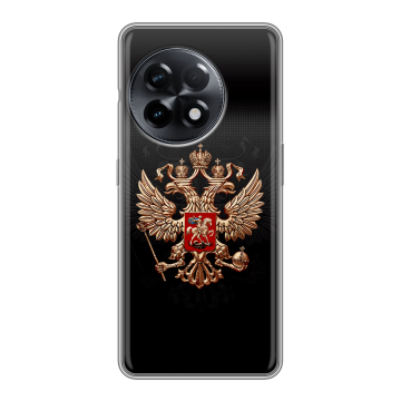 Силиконовый чехол на OnePlus 11R с принтом Герб России