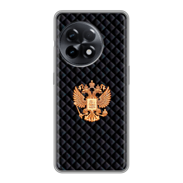 Силиконовый чехол на OnePlus 11R с принтом Герб России принт Силиконовый чехол на OnePlus 11R с принтом Герб России принт