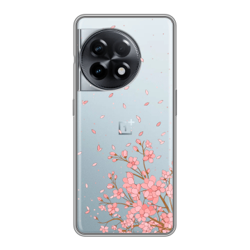 Силиконовый чехол на OnePlus 11R с принтом Ветка сакуры Силиконовый чехол на OnePlus 11R с принтом Ветка сакуры
