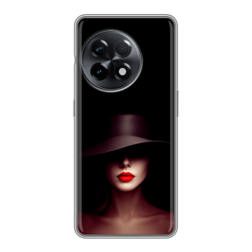 Силиконовый чехол на OnePlus 11R с принтом Девушка в шляпе Силиконовый чехол на OnePlus 11R с принтом Девушка в шляпе
